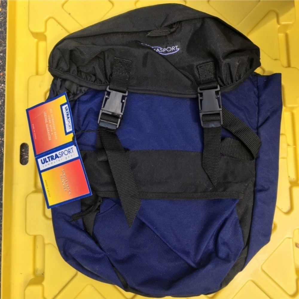 Blue & Black Single Pannier bicycle bag